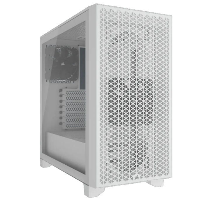 3000D Tempered Glass Mid-Tower- White
