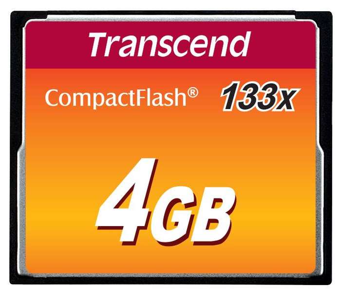 Transcend 4GB 133X Compact Flash Card