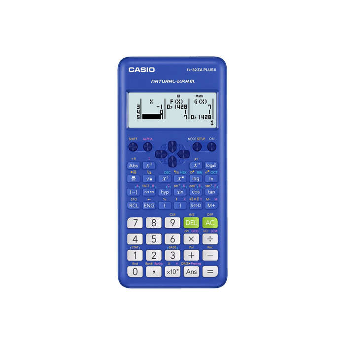 Casio FX-82 ZA Plus II Calculator - Blue