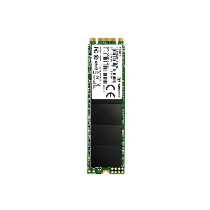TRANSCEND 240GB MTS820 SATA3 M.2 2280 SSD - TLC - CACHELESS