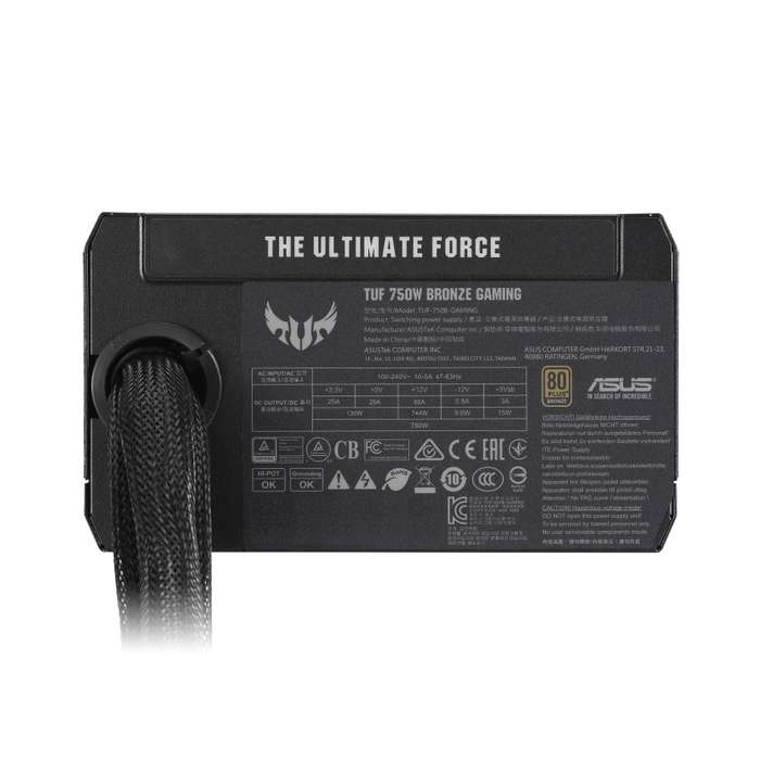 750W; Non modular; 80 Plus Bronze; 6 years warranty.