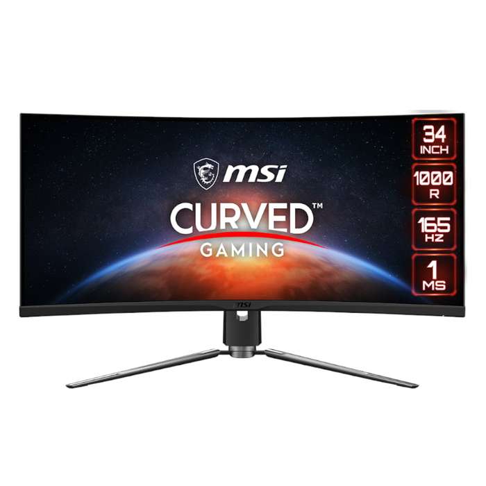 MSI MPG ARTYMIS 343CQR 34" Gaming Monitor 3440x1440 (UWQHD)VA 165Hz FreeSync Premium HDR 400 HDMI...
