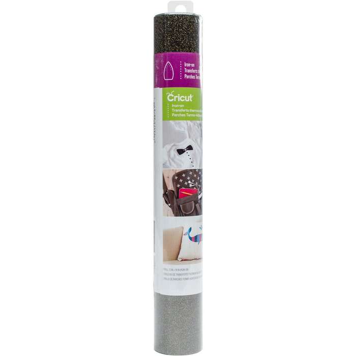 2003244: Cricut Glitter Iron-On 12x19'' (Black Gold)