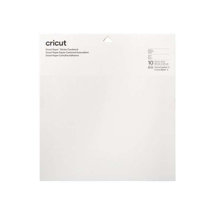 2008317 - Cricut Smart Sticker Cardstock 33x33cm 10 sheets (White)