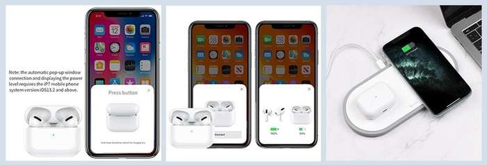 HOCO ES36 TWS True Wireless Earphones with Bluetooth V5.0, Touch Control and Noise-Cancelling  fo...