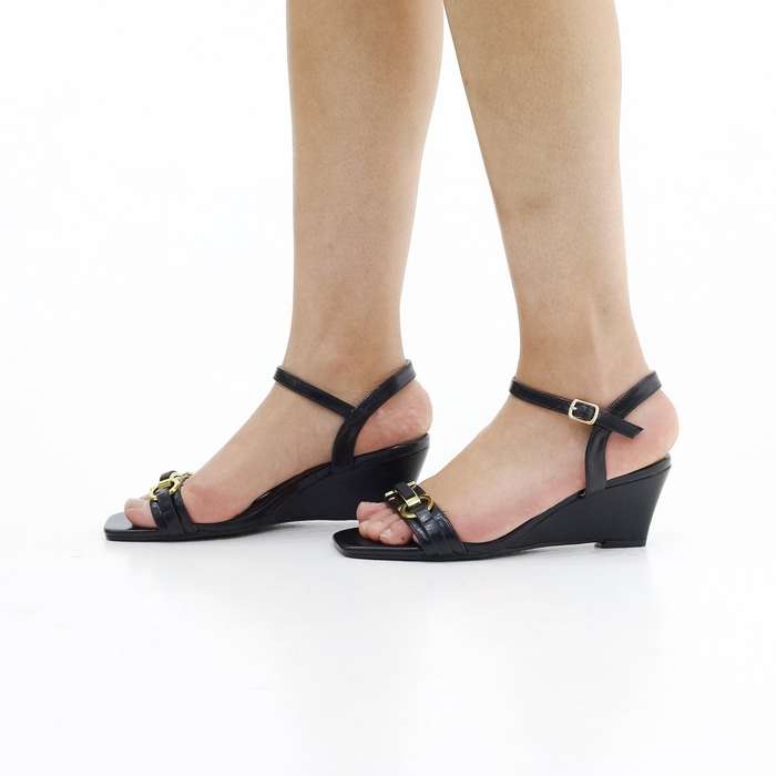 Merla one band wedge 6 cm heel sandal