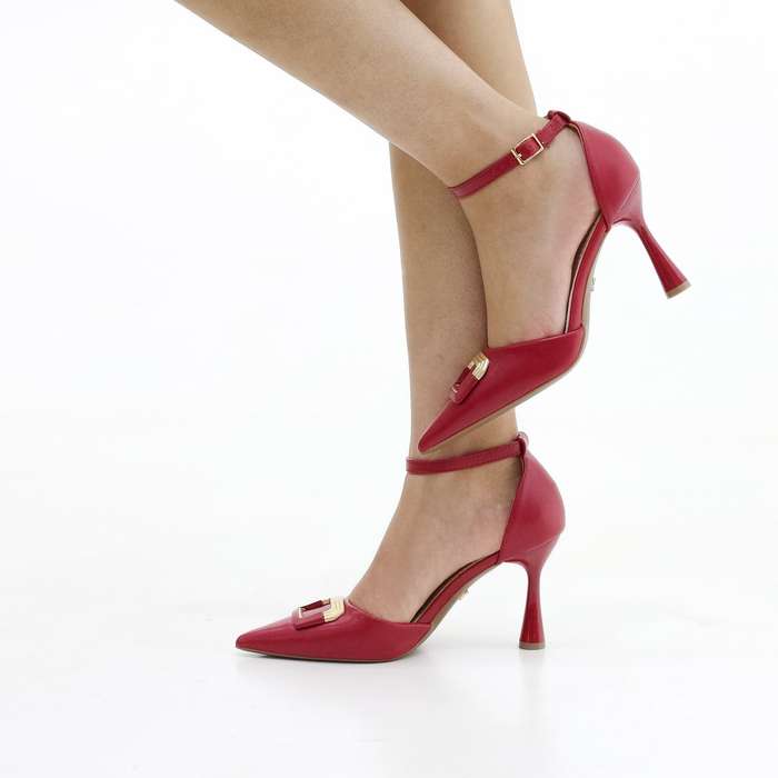 Simmit open waist w/trim pu 9cm heel