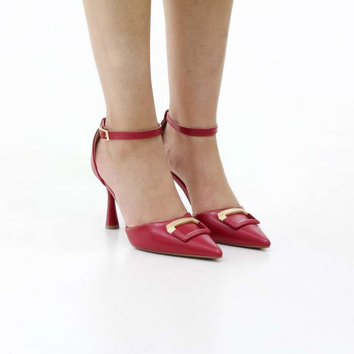 Simmit open waist w/trim pu 9cm heel