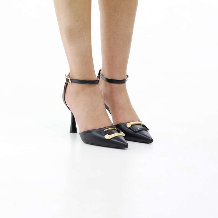 Simmit open waist w/trim pu 9cm heel