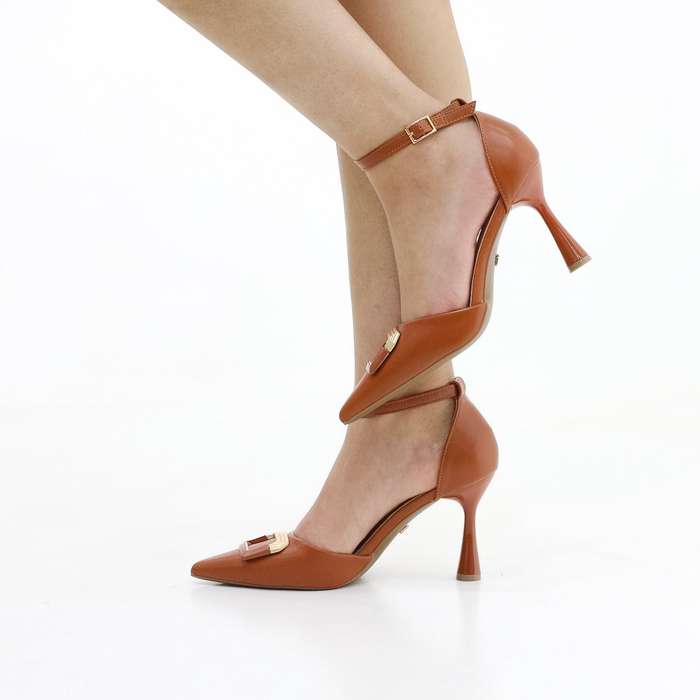 Simmit open waist w/trim pu 9cm heel