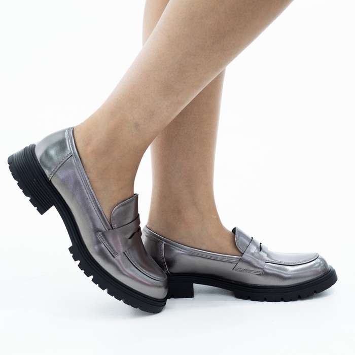 Larisa chuncky slip-on moc pewter