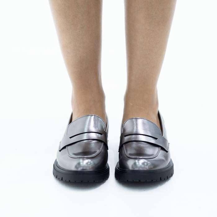 Larisa chuncky slip-on moc pewter