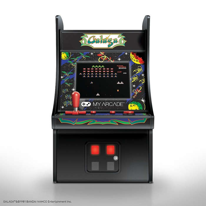 My Arcade 6.75" Collectible Retro Galaga Micro Player - Black | staples.ca