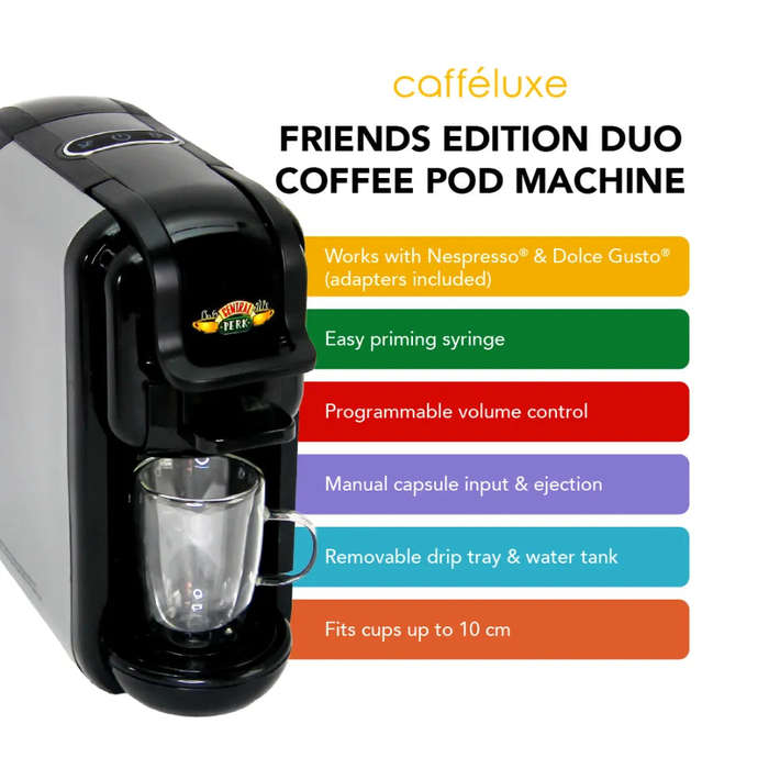 Caffeluxe F.R.I.E.N.D.S DUO Machine | Starter Pack