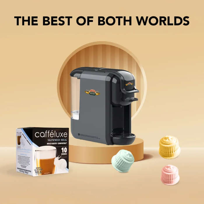 Caffeluxe F.R.I.E.N.D.S DUO Machine | Dolce Gusto Bundle