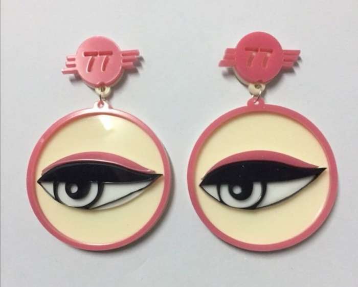 Handmade Perspex earrings
