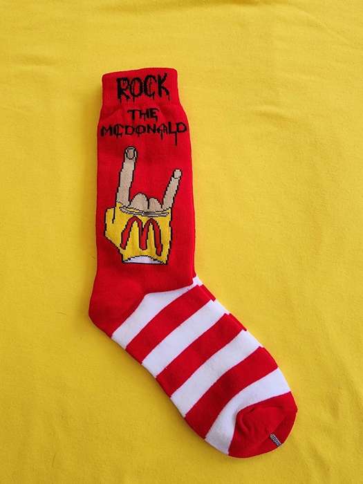 Rock McDonald Red Socks