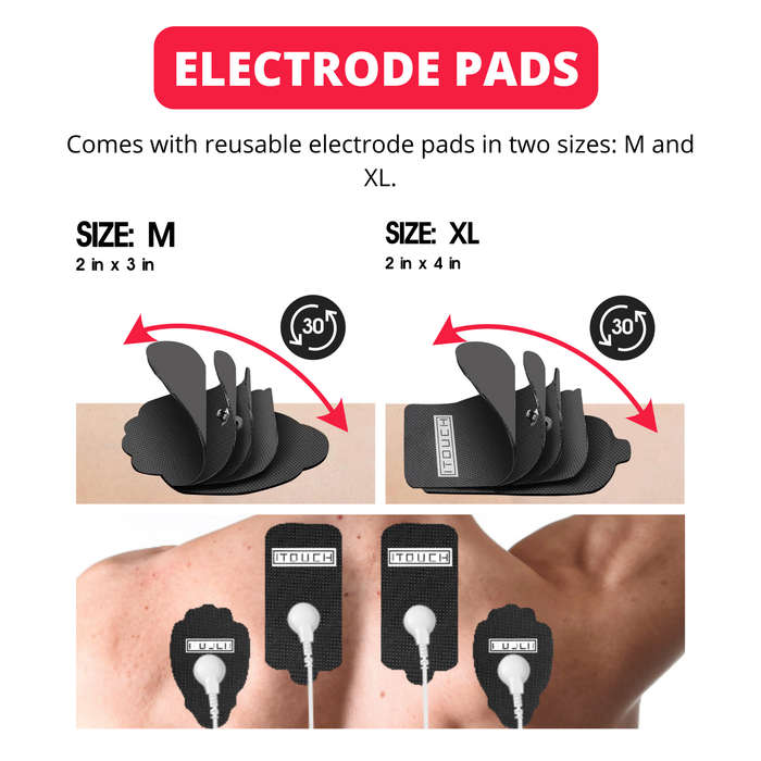 TOUCH-X TENS & EMS - 12 Modes, Dual Channel, Pain Relief Massager