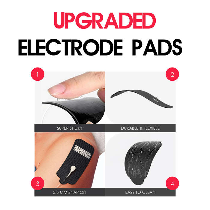 (5 Pair / 10 Pcs)Extra Large-Size Replacement TENS Unit Electrode Pads