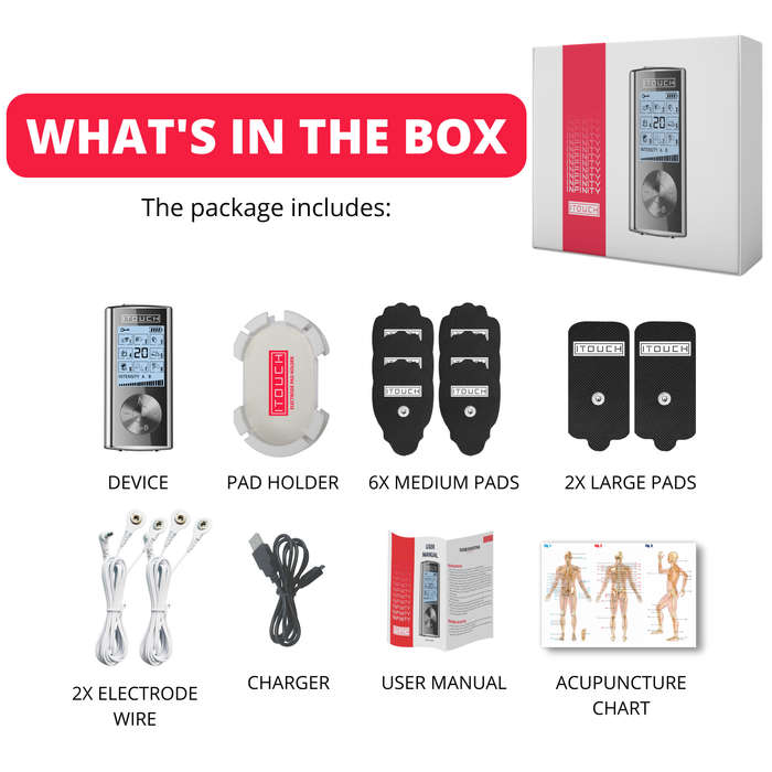 INFINITY  TENS - 8 Modes, Dual Channel, Rechargeable Pain Relief Massager