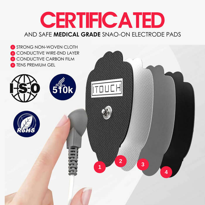 Large Replacement TENS Unit Electrode Pads - Up To 50 Pairs