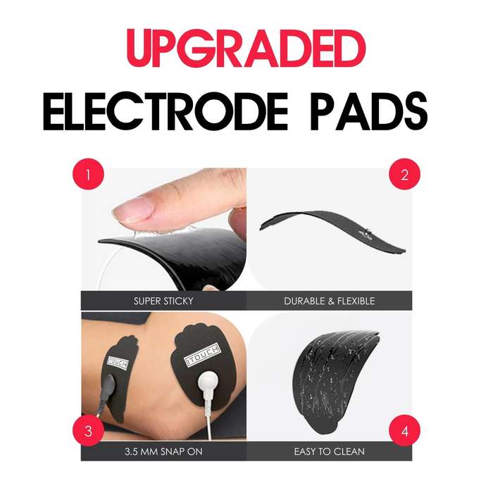 (10 Pair / 20 Pcs) Large-Size Replacement TENS Unit Electrode Pads
