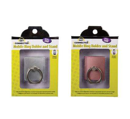 Get Connected Mobile Ring Holder and Stand, 360 Degrees Rotation