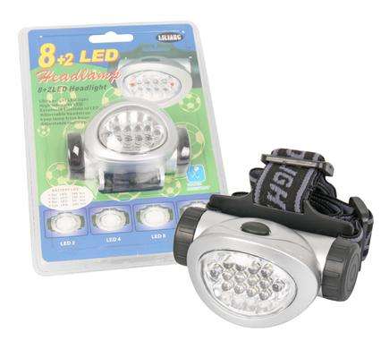 8+2 LED Headlamp, Outdoor Adventures - 4 Different Settings