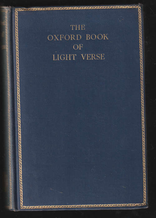 The Oxford Book Of Light Verse