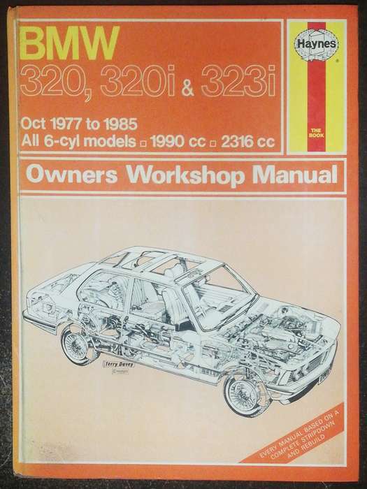 BMW 320,320i& 323i Owners Workshop Manual
