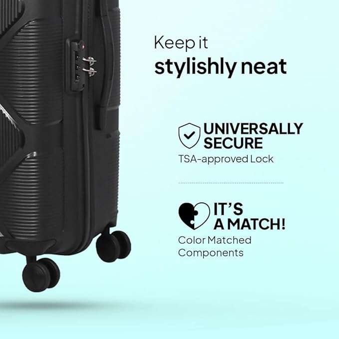 American Tourister Instavibe Luggage Set | Black