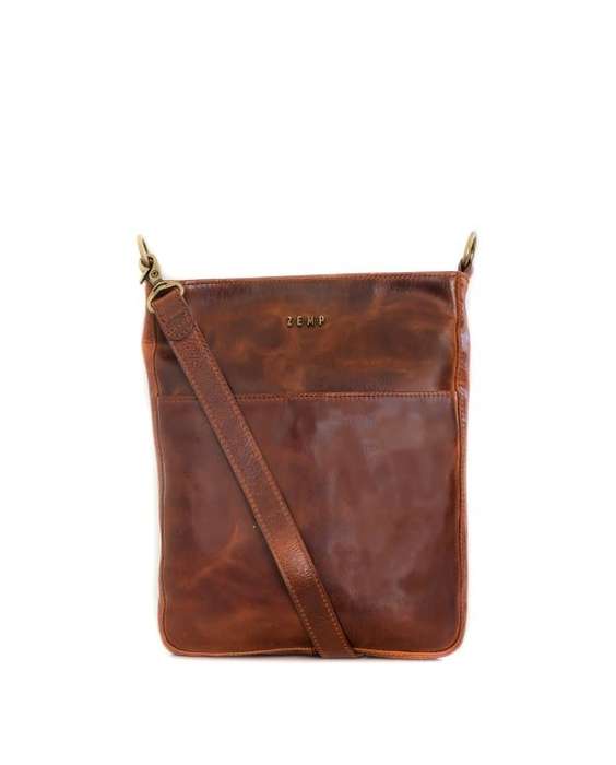 Zemp Boston Cross Body Bag | Chestnut