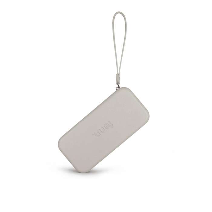 Fenn Wallets Mushroom/ Grey  Silver Zip  Mushroom Strap