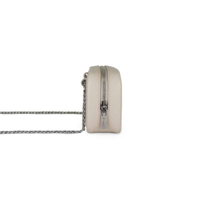Fenn Pouch  Oatmeal  Silver Chain