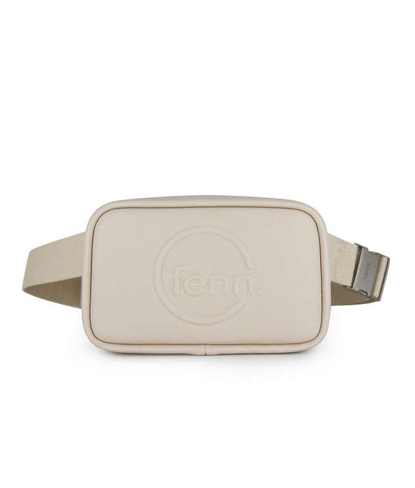 Fenn Pouch Canvas Strap Oatmeal  Silver Trim