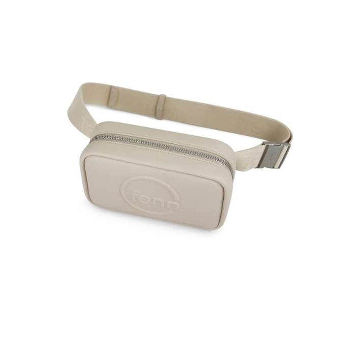 Fenn Pouch Canvas Strap Oatmeal  Silver Trim