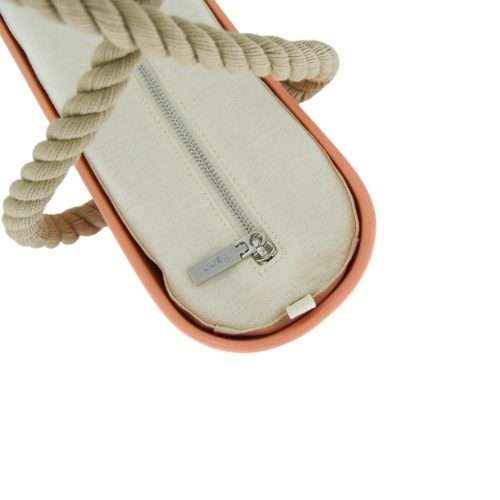 Fenn Original Collection  Salmon  Beige Inner  Silver Zip  Beige Rope