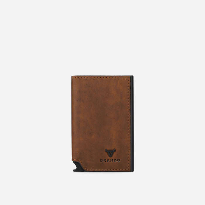 Brando James Metal Card Holder 2005 Brown