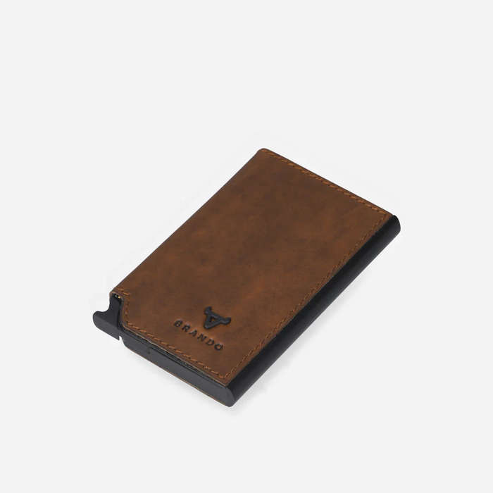 Brando James Metal Card Holder 2005 Brown