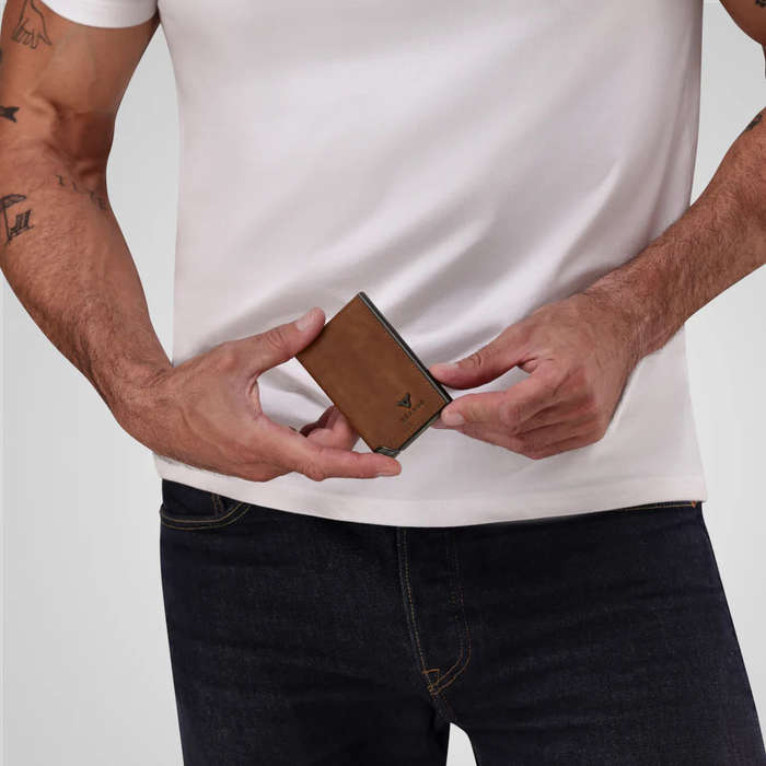 Brando James Metal Card Holder 2005 Brown