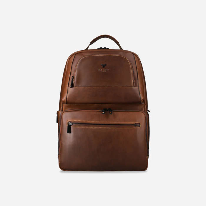 Brando James X Pocket Backpack Brown