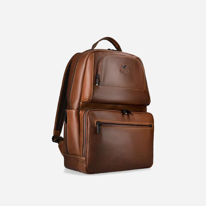 Brando James X Pocket Backpack Brown
