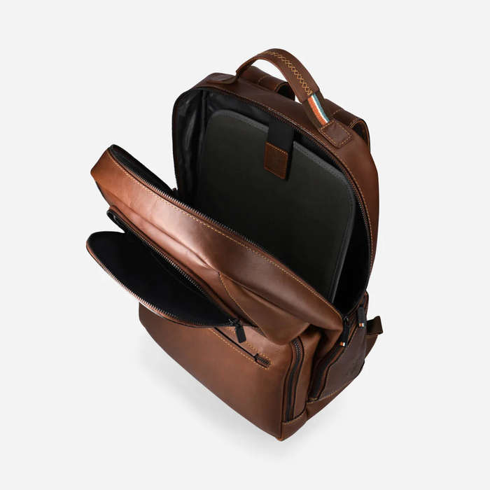 Brando James X Pocket Backpack Brown