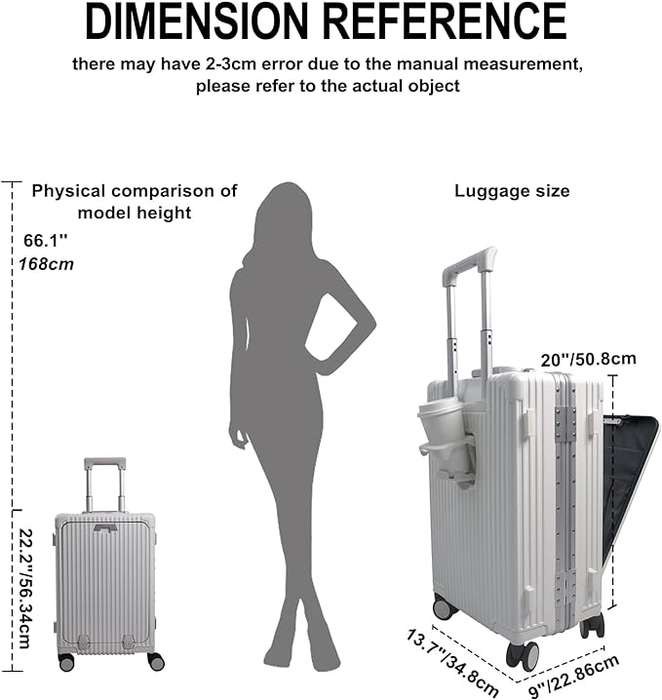 Evolution Aluminum Carry On Luggage Green