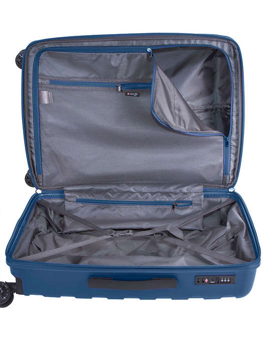 Cellini Sonic Large 4 Wheel Trolley Case 75cm Midnight Blue