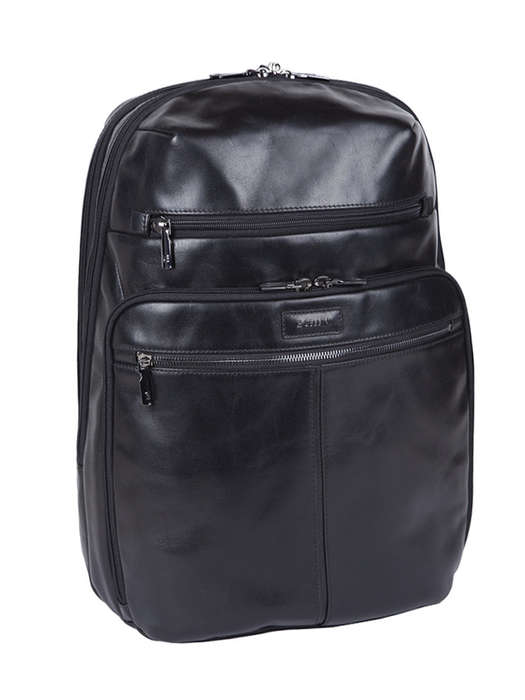 Cellini Infiniti Multipocket Leather Backpack Black