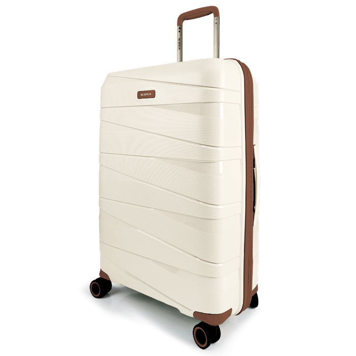 BG Berlin TED Collection Beige with Brown Trim 3 Piece