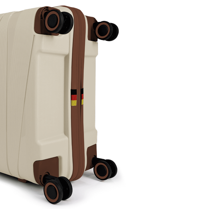 BG Berlin TED Collection Medium Beige with Brown Trim