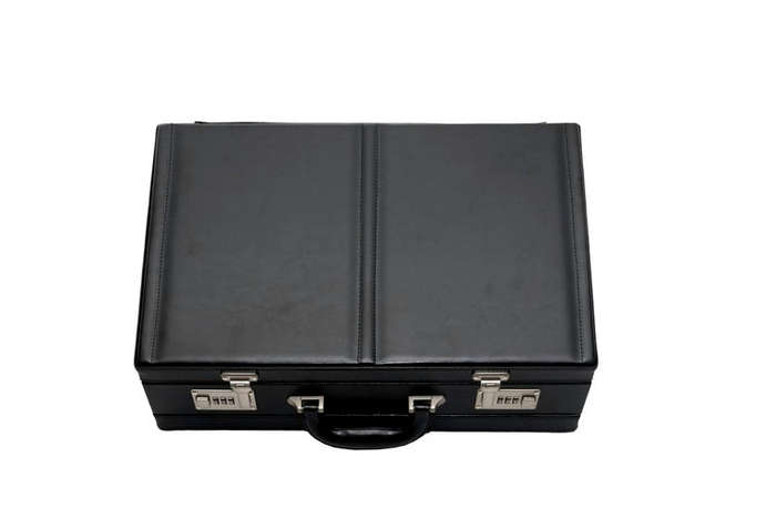 Gino De Vinci Bonded Leather Attache Case Expandable