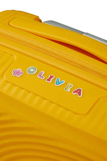 American Tourister Soundbox Mini Spinner 47cm Golden Yellow